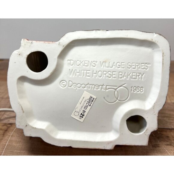 Vintage Department 56 Dickens Village White Horse Bakery Ceramic Building - Picture 5 of 8